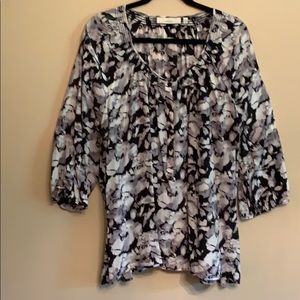Sejour Viscose/Silk Printed blouse